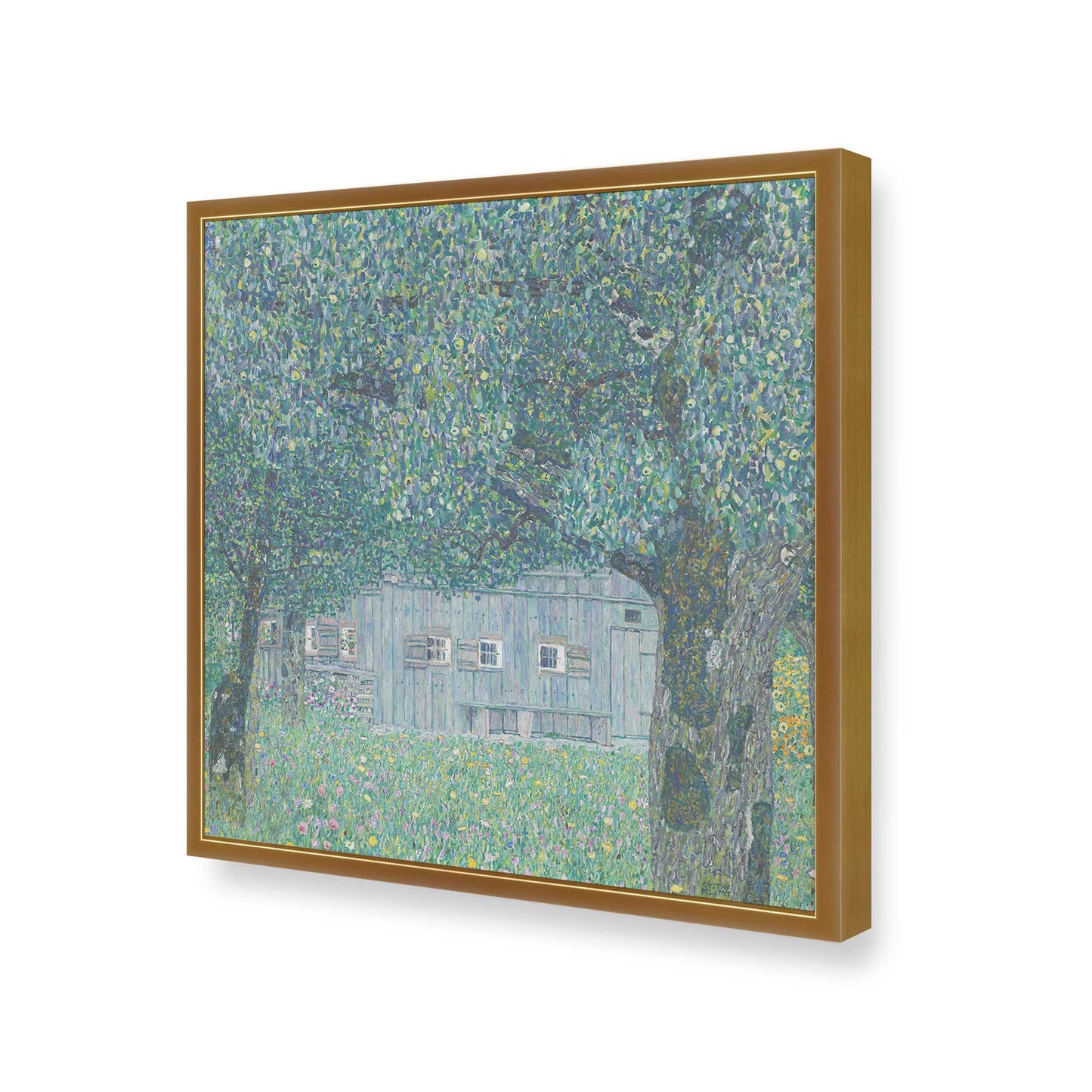 [Color:Polished Gold], Picture of art in a Polished Gold frame of the corner