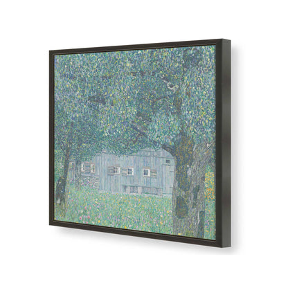 [Color:Satin Black], Picture of art in a Satin Black frame of the corner