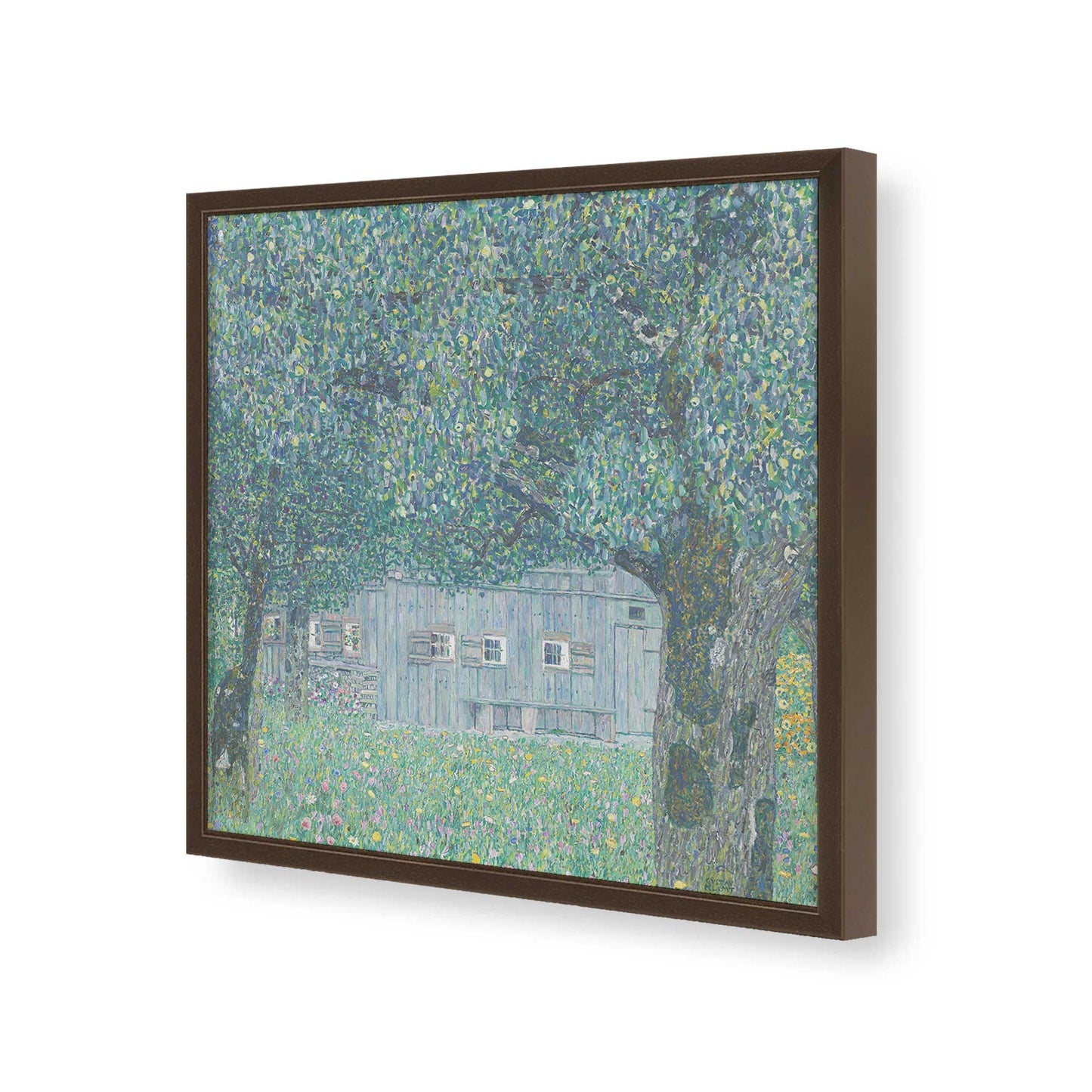 [Color:Espresso], Picture of art in a Espresso frame of the corner