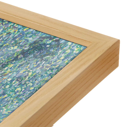 [Color:American Maple], Picture of art in a American Maple frame at an angle