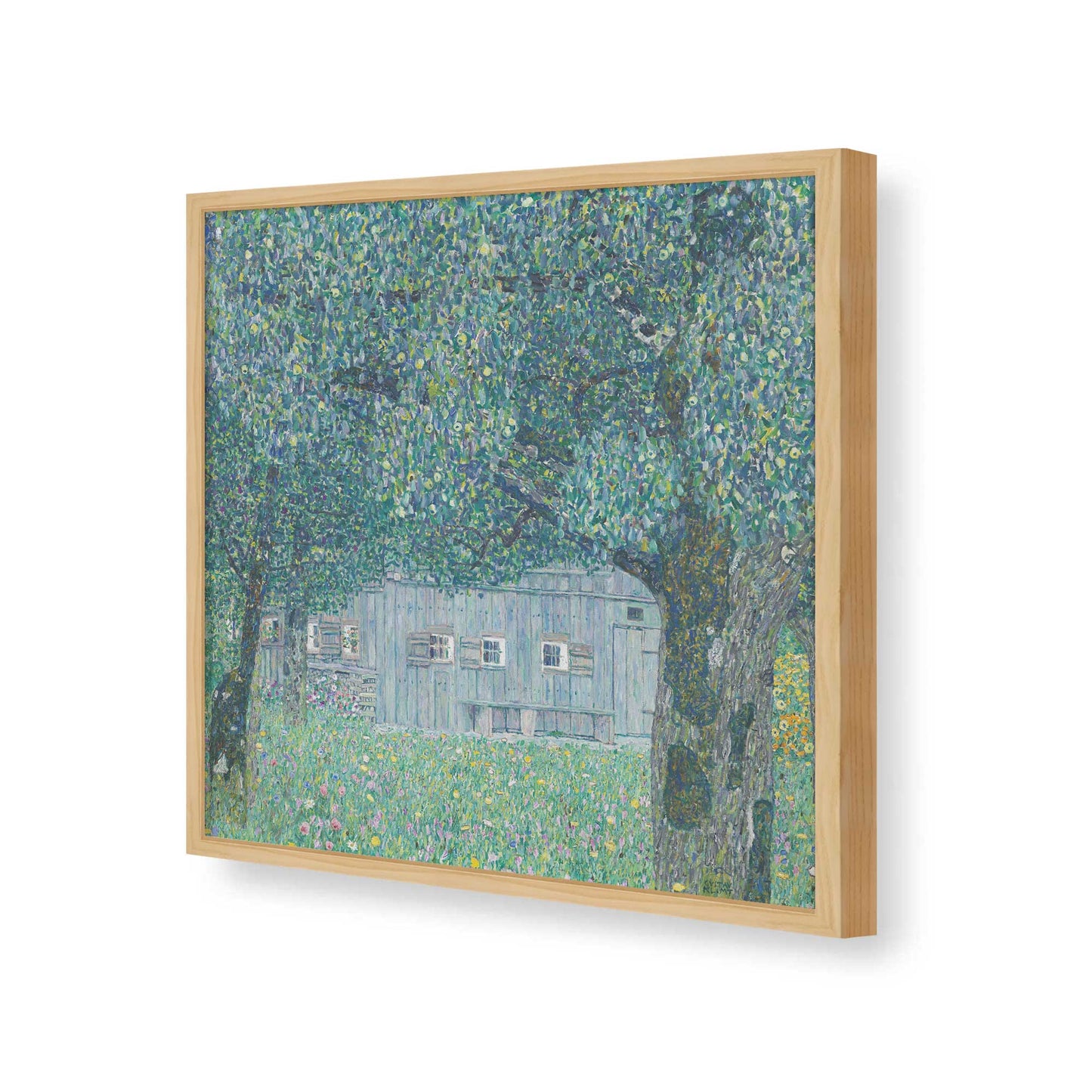 [Color:American Maple], Picture of art in a American Maple frame of the corner