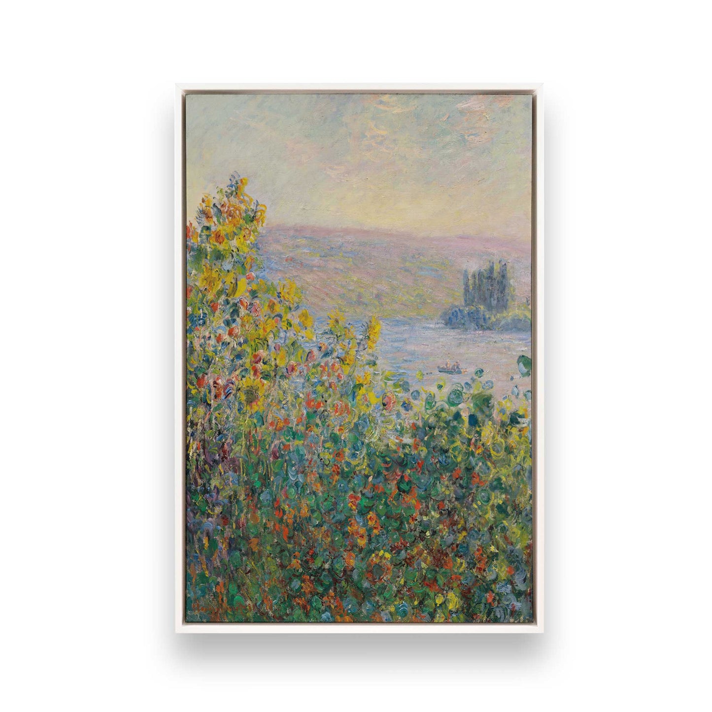 [Color:Opaque White], Picture of art in a White frame