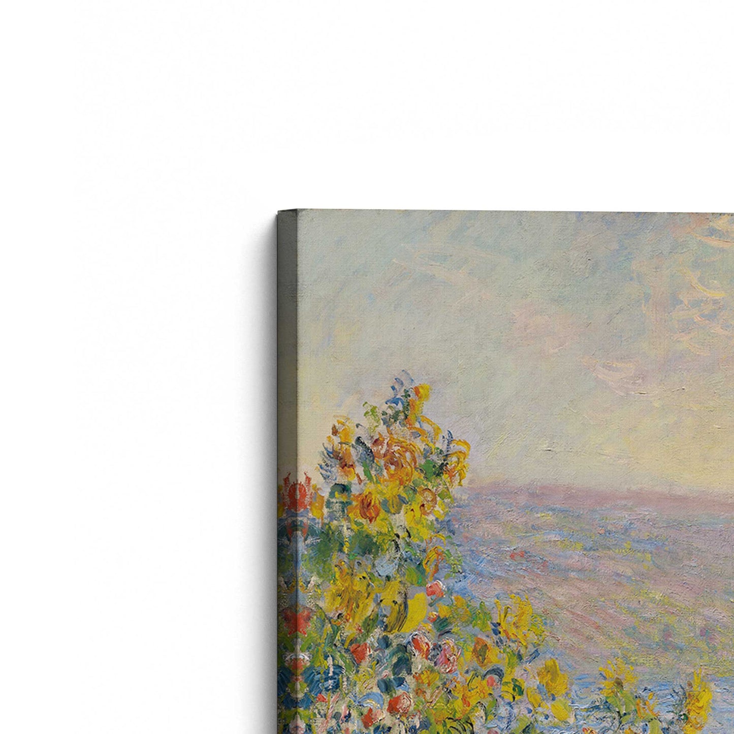 [Color:Stretched Canvas], Picture of the corner of the art