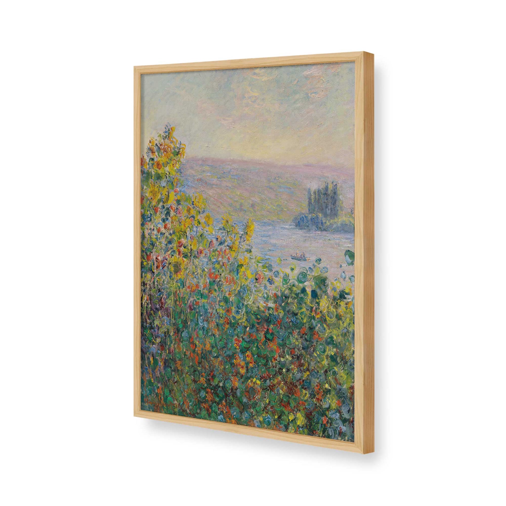 [Color:American Maple], Picture of art in a American Maple frame of the corner
