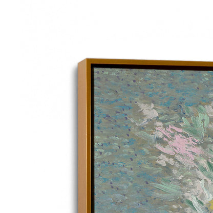 [Color:Polished Gold], Picture of art in a Polished Gold frame at an angle