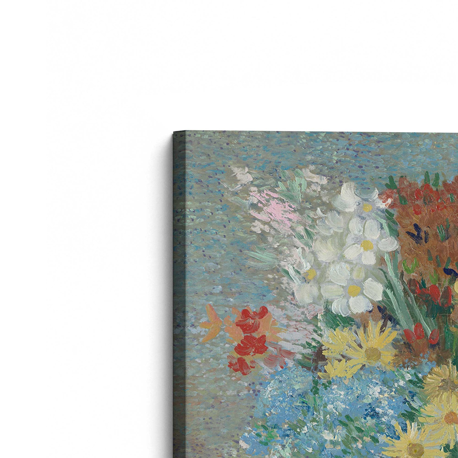 [Color:Stretched Canvas], Picture of the corner of the art