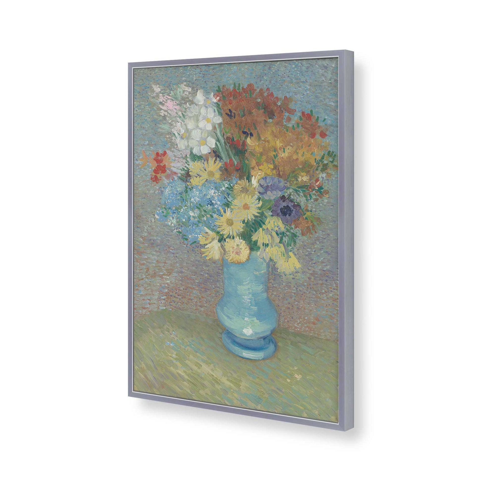 [Color:Polished Chrome], Picture of art in a Polished Chrome frame of the corner