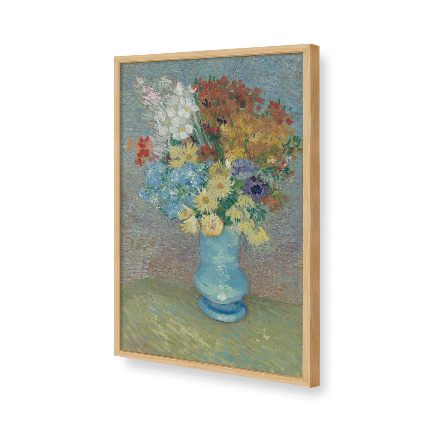 [Color:American Maple], Picture of art in a American Maple frame of the corner