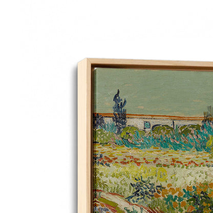 [Color:American Maple], Picture of art in a American Maple frame at an angle