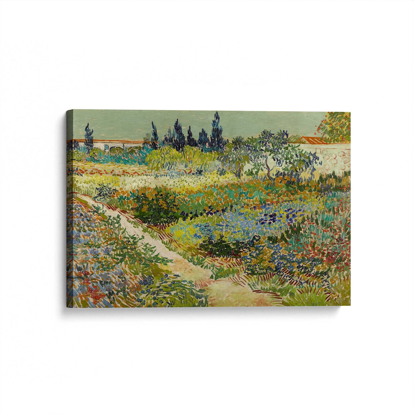 [Color:Stretched Canvas], Picture of art at an angle