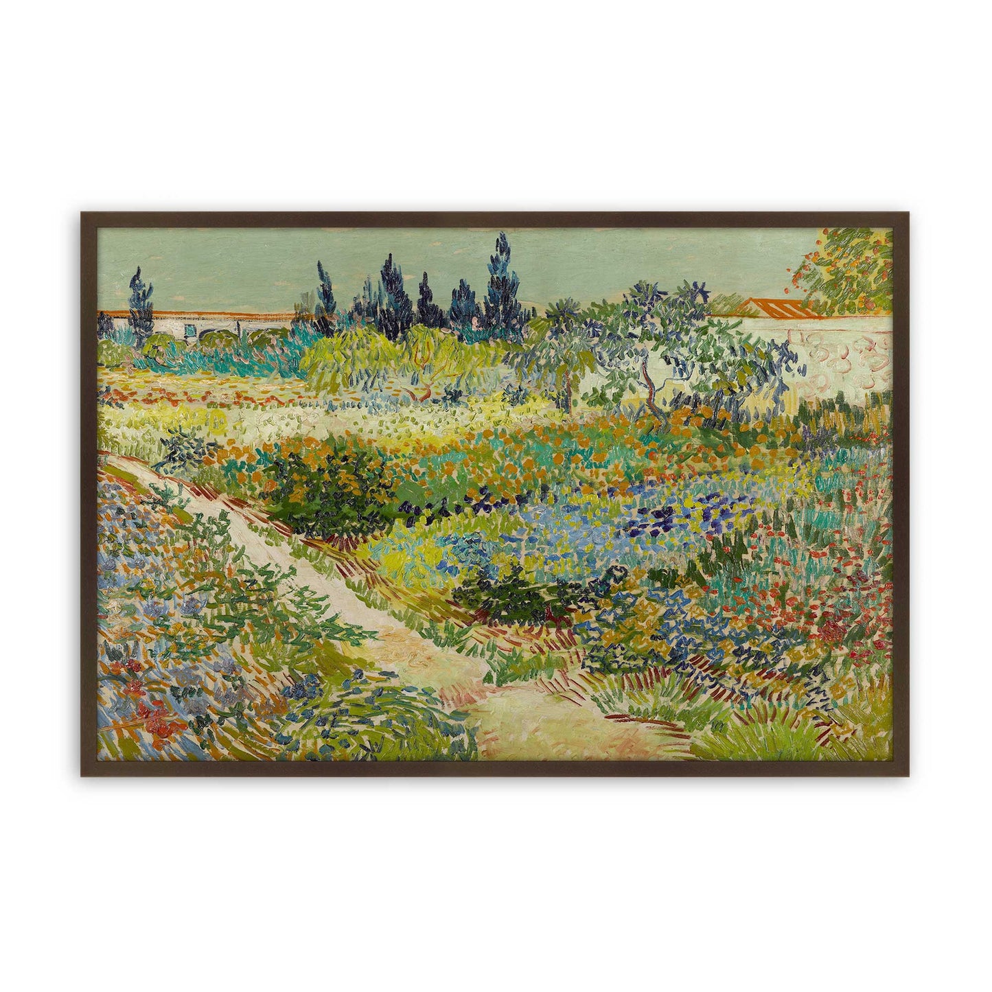 [Color:Brown], Picture of art in a Brown frame