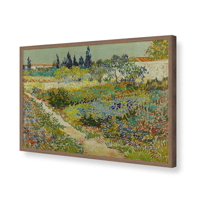 [Color:Walnut], Picture of art in a Walnut frame of the corner