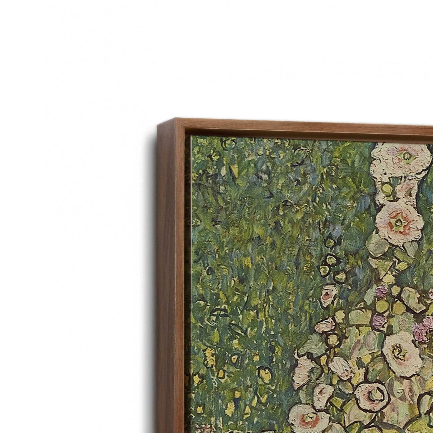 [Color:Walnut], Picture of art in a Walnut frame at an angle