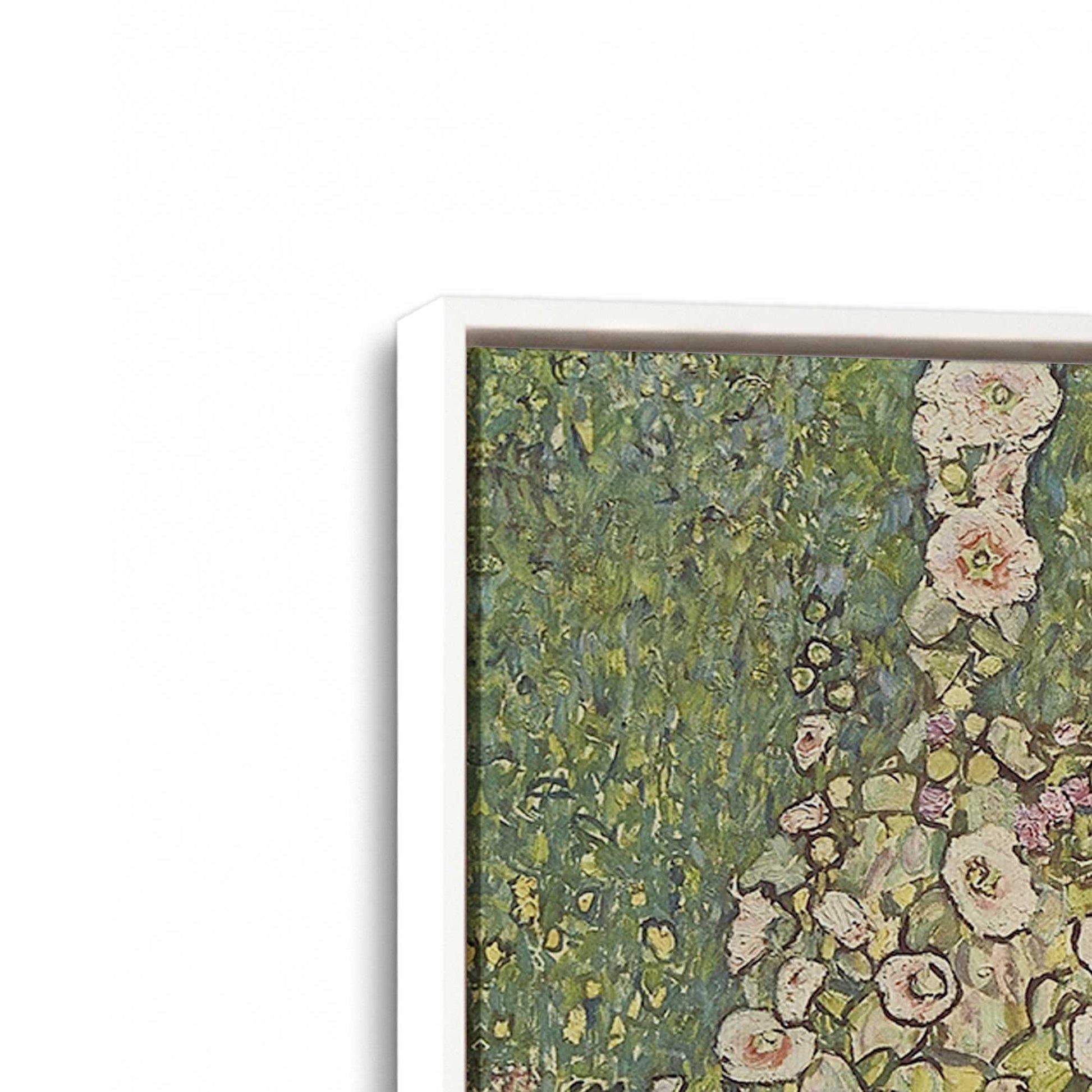 [Color:Opaque White], Picture of art in a White frame at an angle