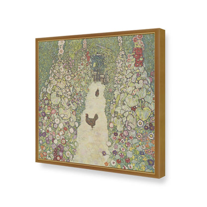 [Color:Polished Gold], Picture of art in a Polished Gold frame of the corner