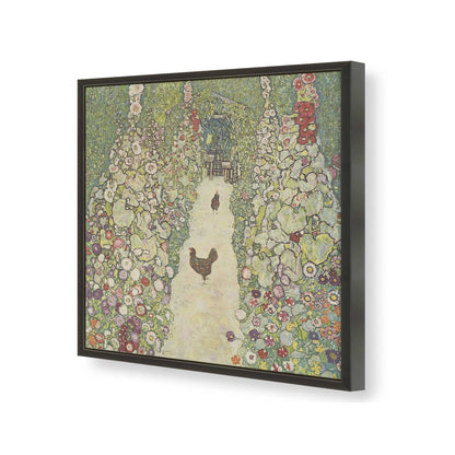 [Color:Satin Black], Picture of art in a Satin Black frame of the corner