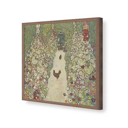 [Color:Walnut], Picture of art in a Walnut frame of the corner