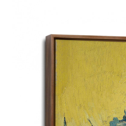 [Color:Walnut], Picture of art in a Walnut frame at an angle