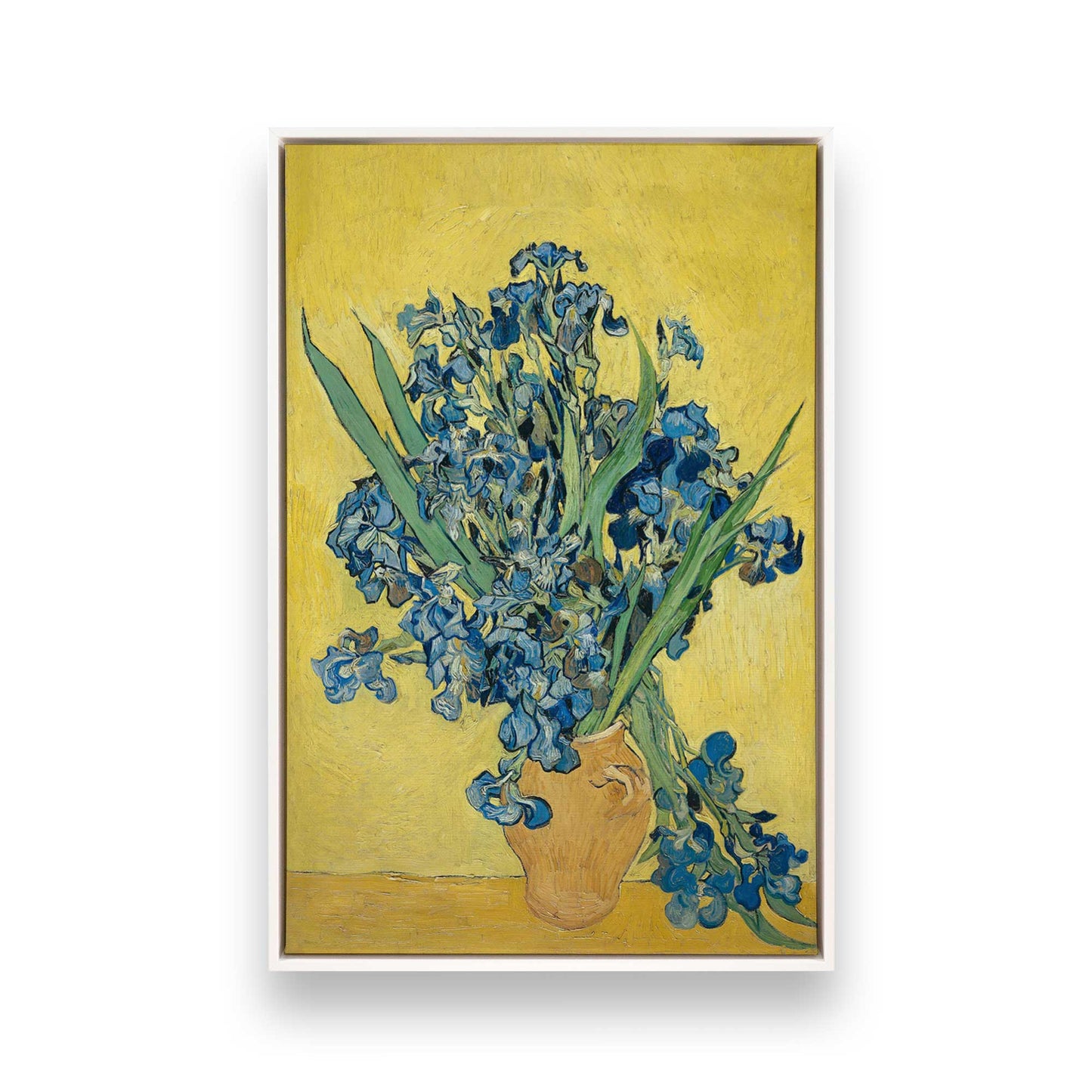 [Color:Opaque White], Picture of art in a White frame