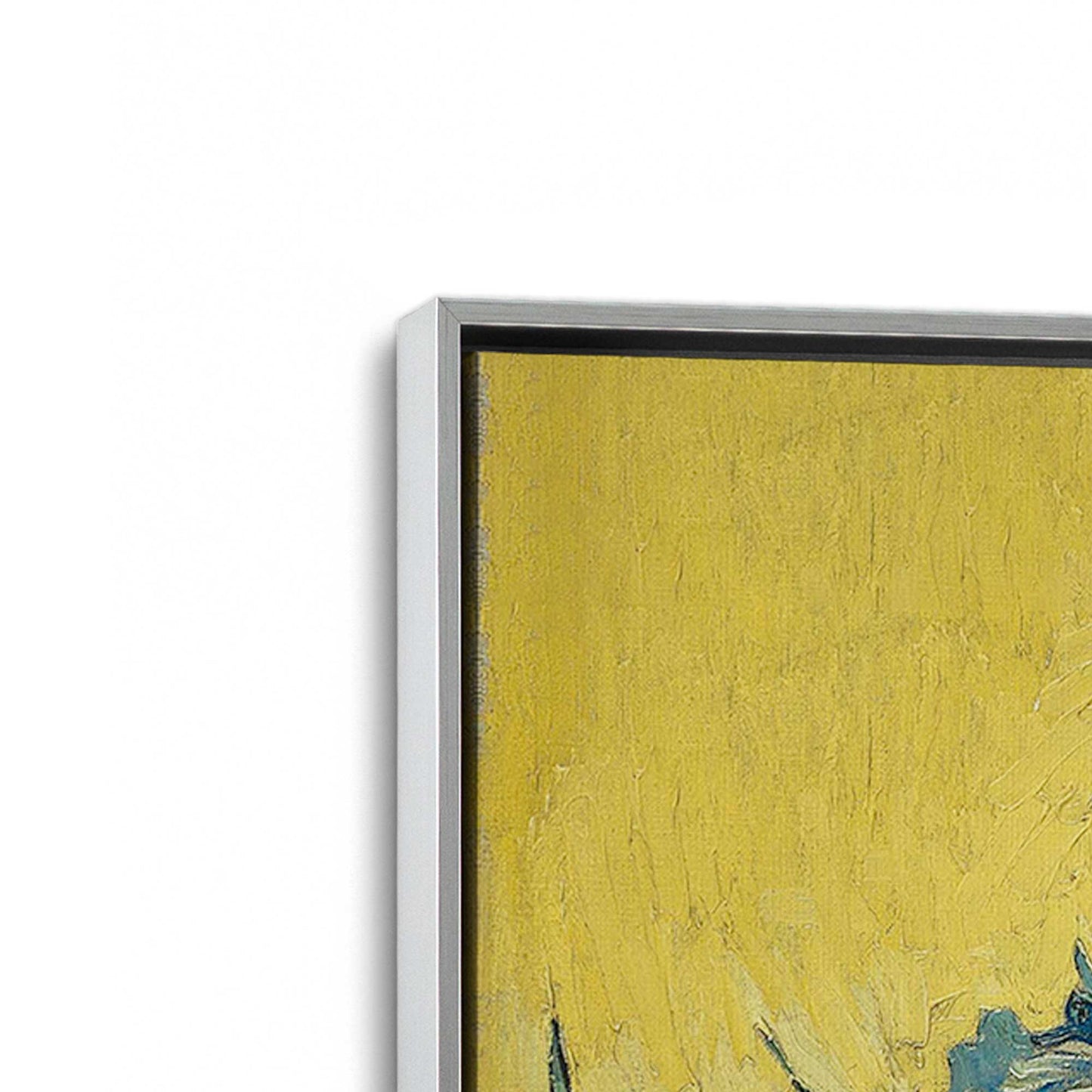 [Color:Polished Chrome], Picture of art in a Polished Chrome frame at an angle