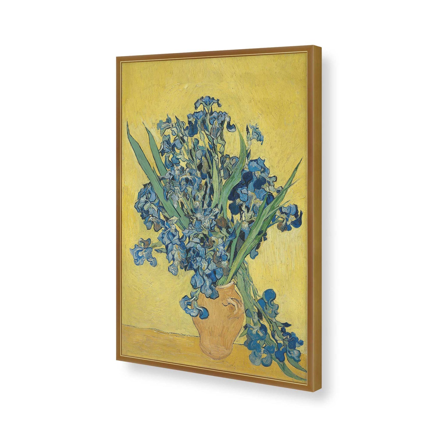[Color:Polished Gold], Picture of art in a Polished Gold frame of the corner
