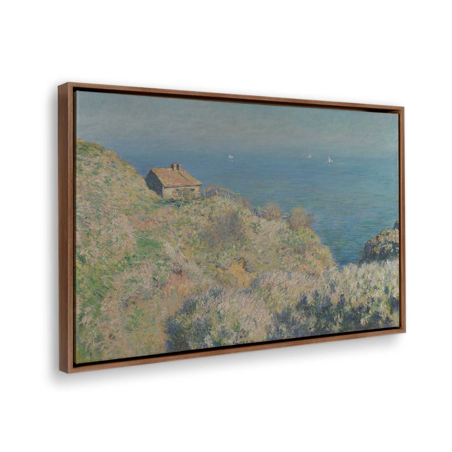 [Color:Walnut], Picture of the corner of the art