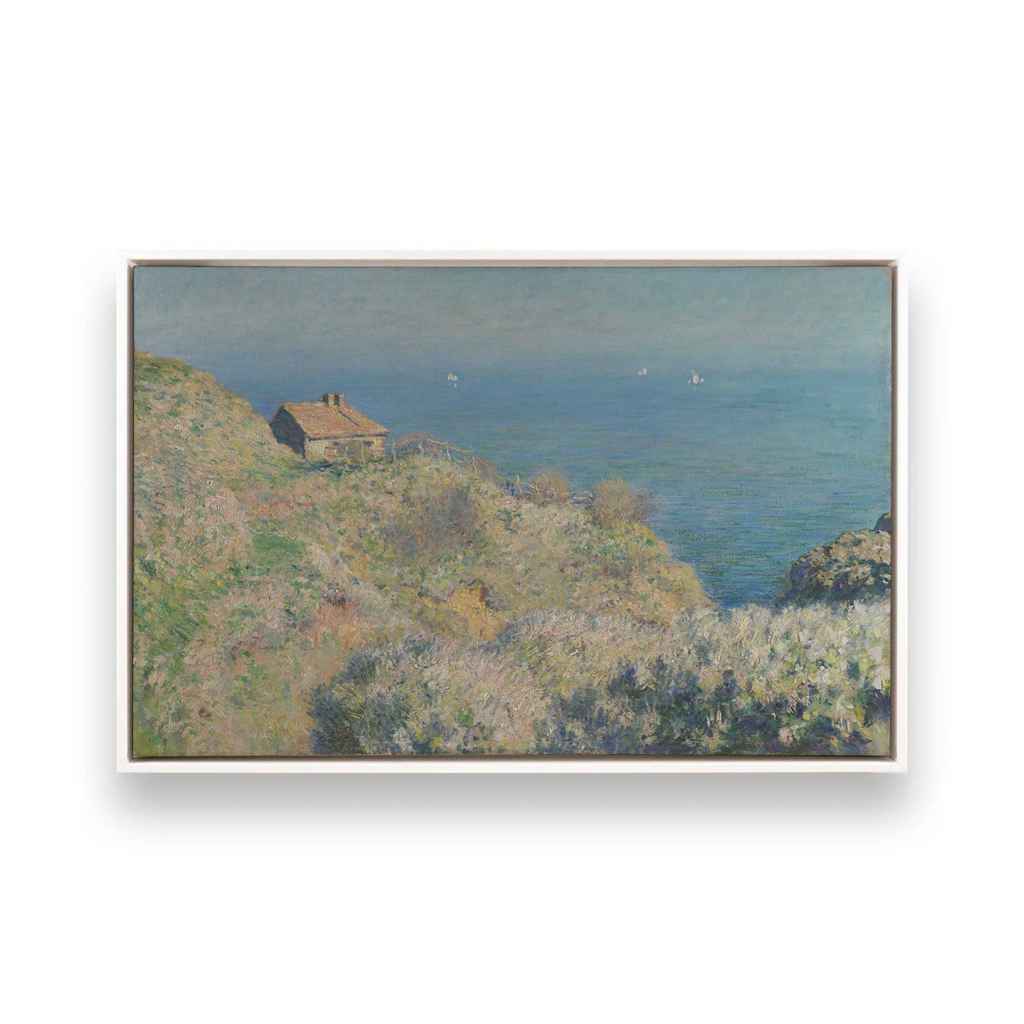 [Color:Opaque White], Picture of art in a White frame