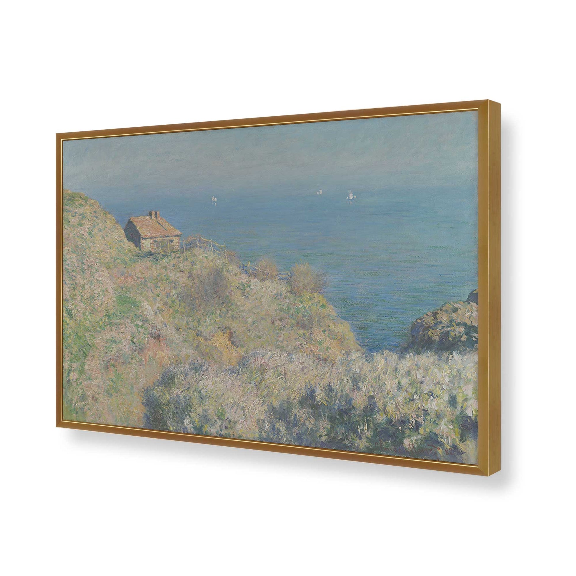 [Color:Polished Gold], Picture of art in a Polished Gold frame of the corner
