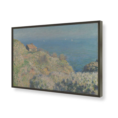 [Color:Satin Black], Picture of art in a Satin Black frame of the corner