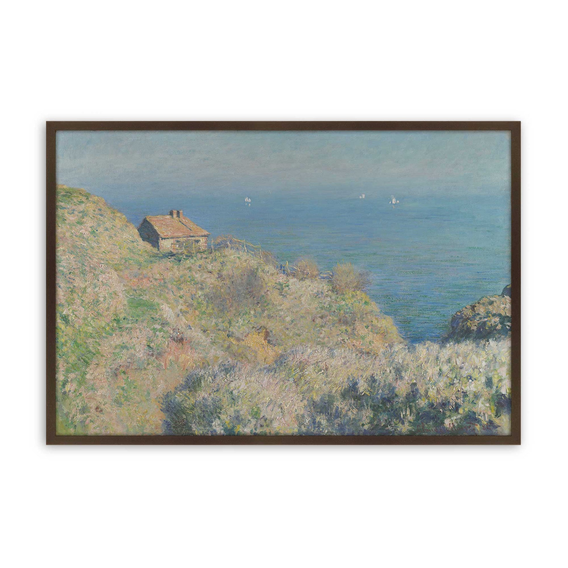 [Color:Brown], Picture of art in a Brown frame