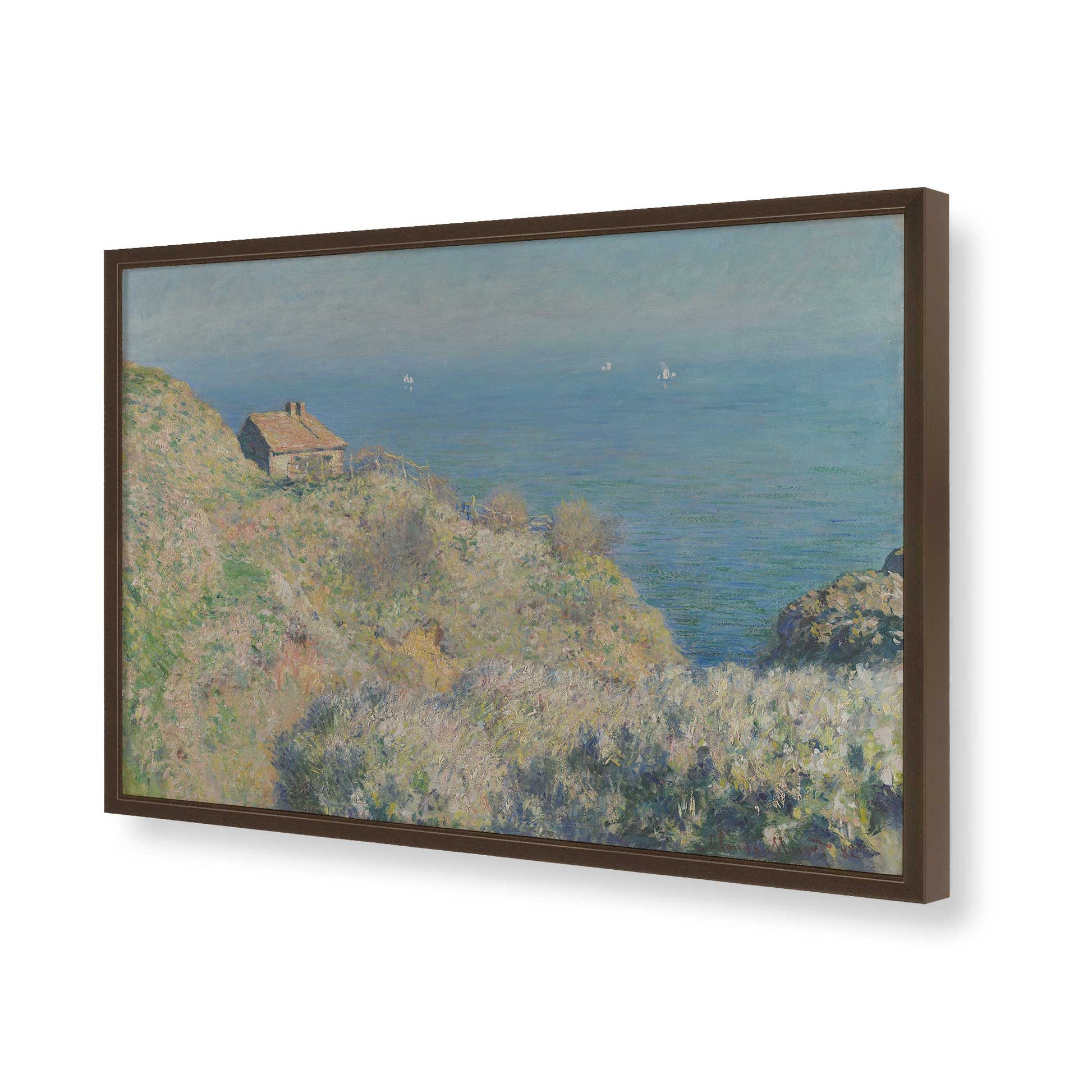 [Color:Belvinder Brown], Picture of art in a Belvinder Brown frame of the corner