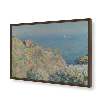 [Color:Brown], Picture of art in a Brown frame of the corner