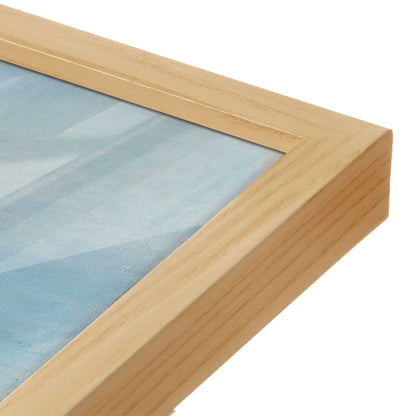 [Color:American Maple], Picture of art in a American Maple frame at an angle