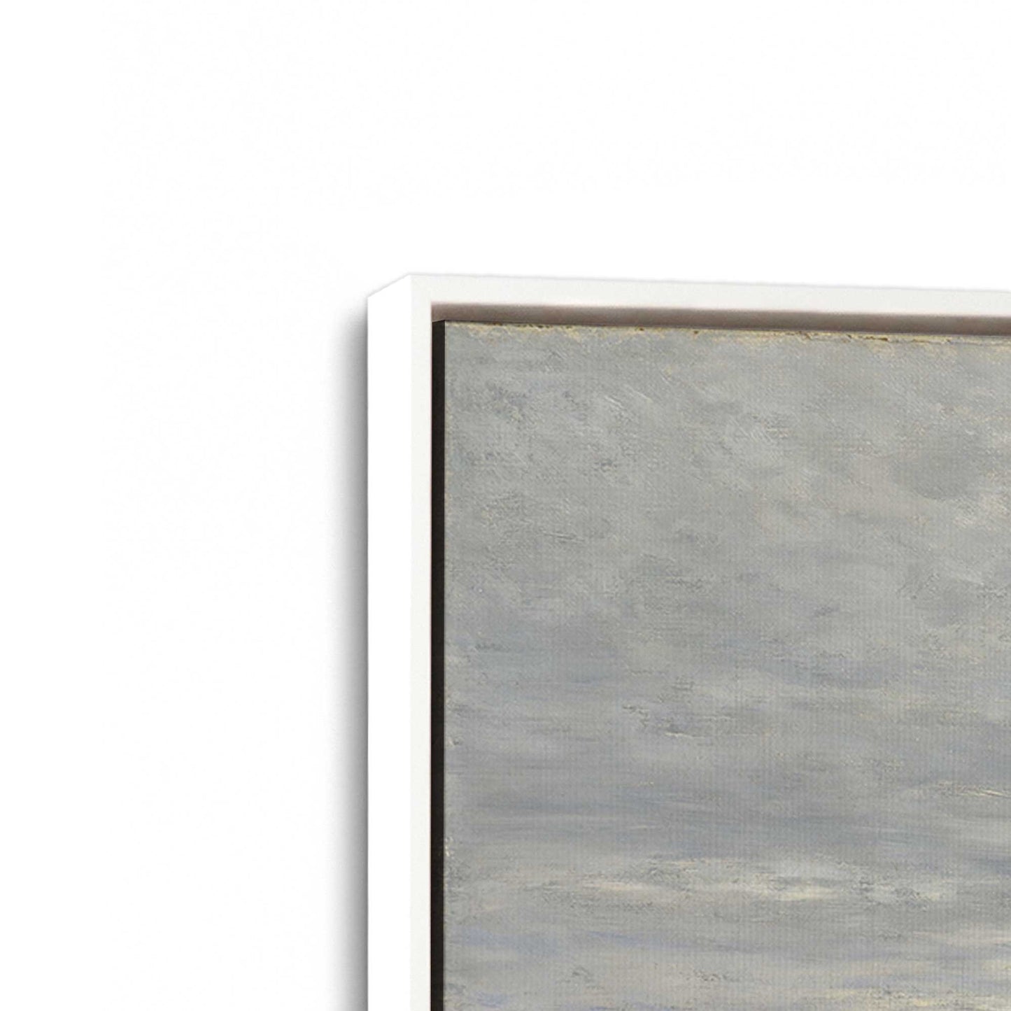 [Color:Opaque White], Picture of art in a White frame at an angle