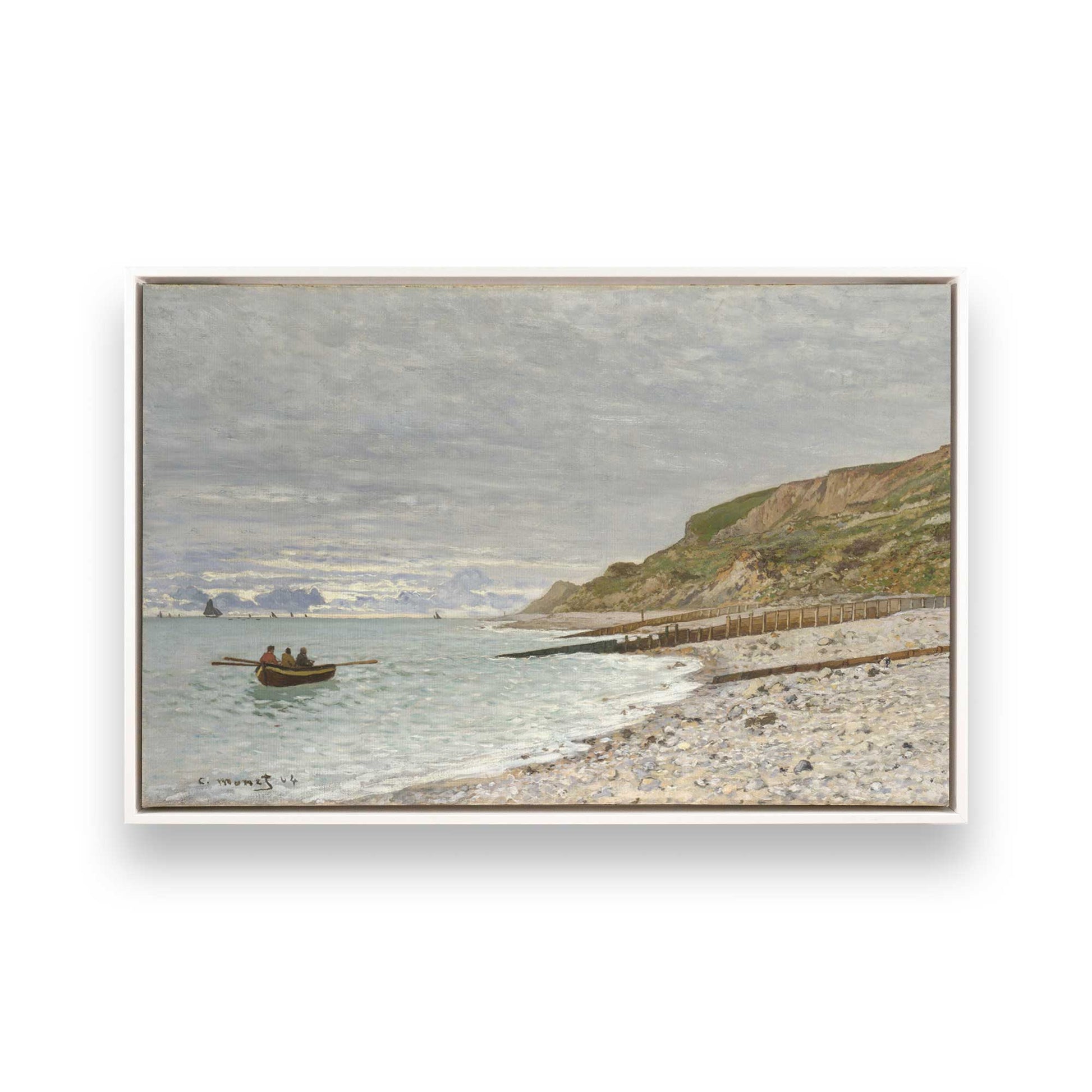 [Color:Opaque White], Picture of art in a White frame