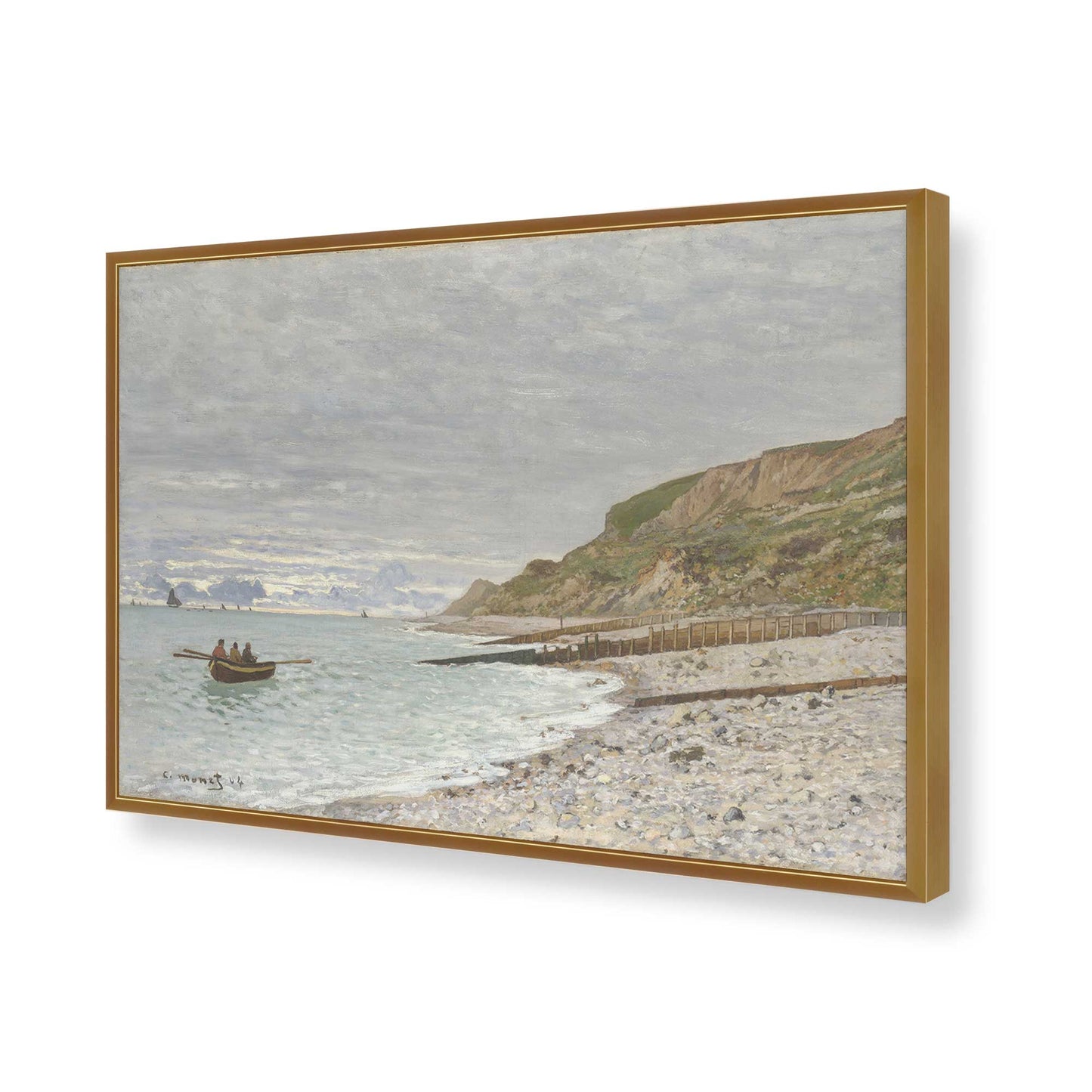 [Color:Polished Gold], Picture of art in a Polished Gold frame of the corner