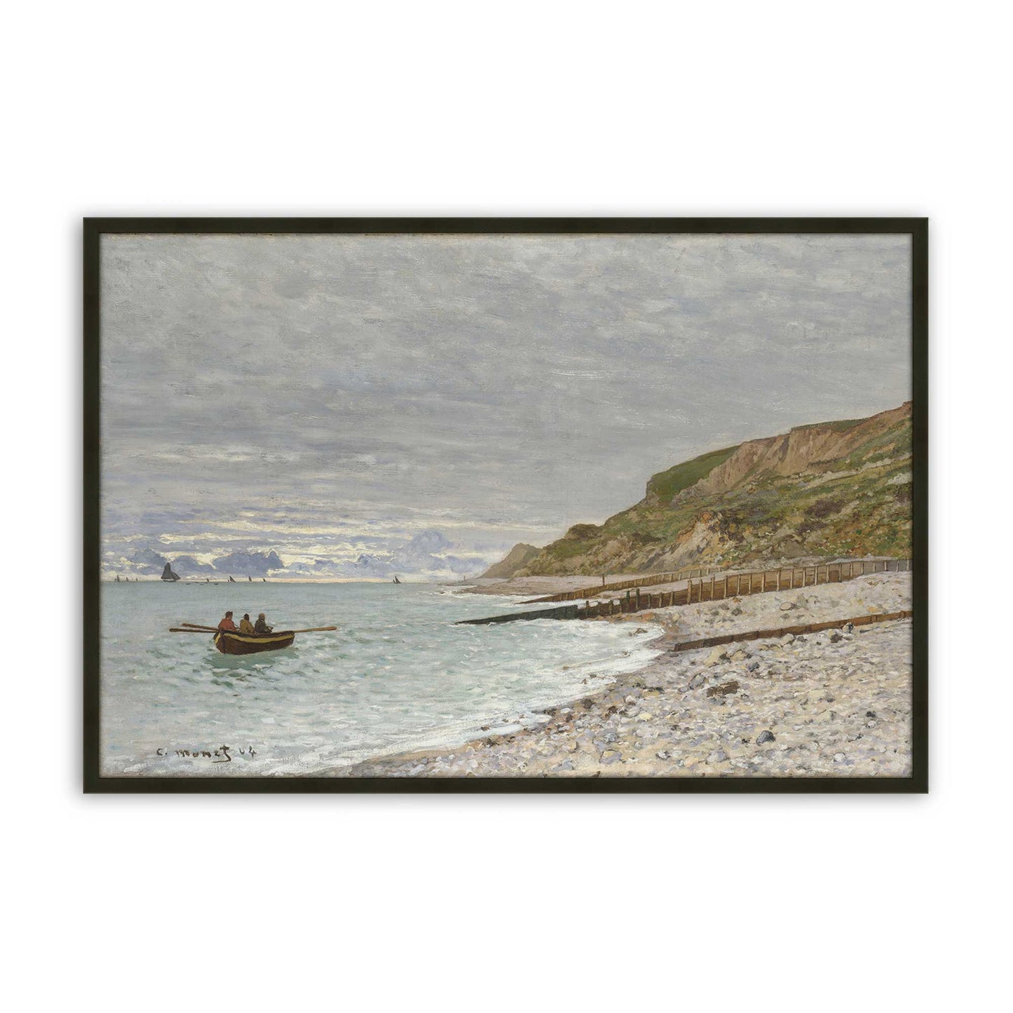 [Color:Satin Black], Picture of art in a Satin Black frame