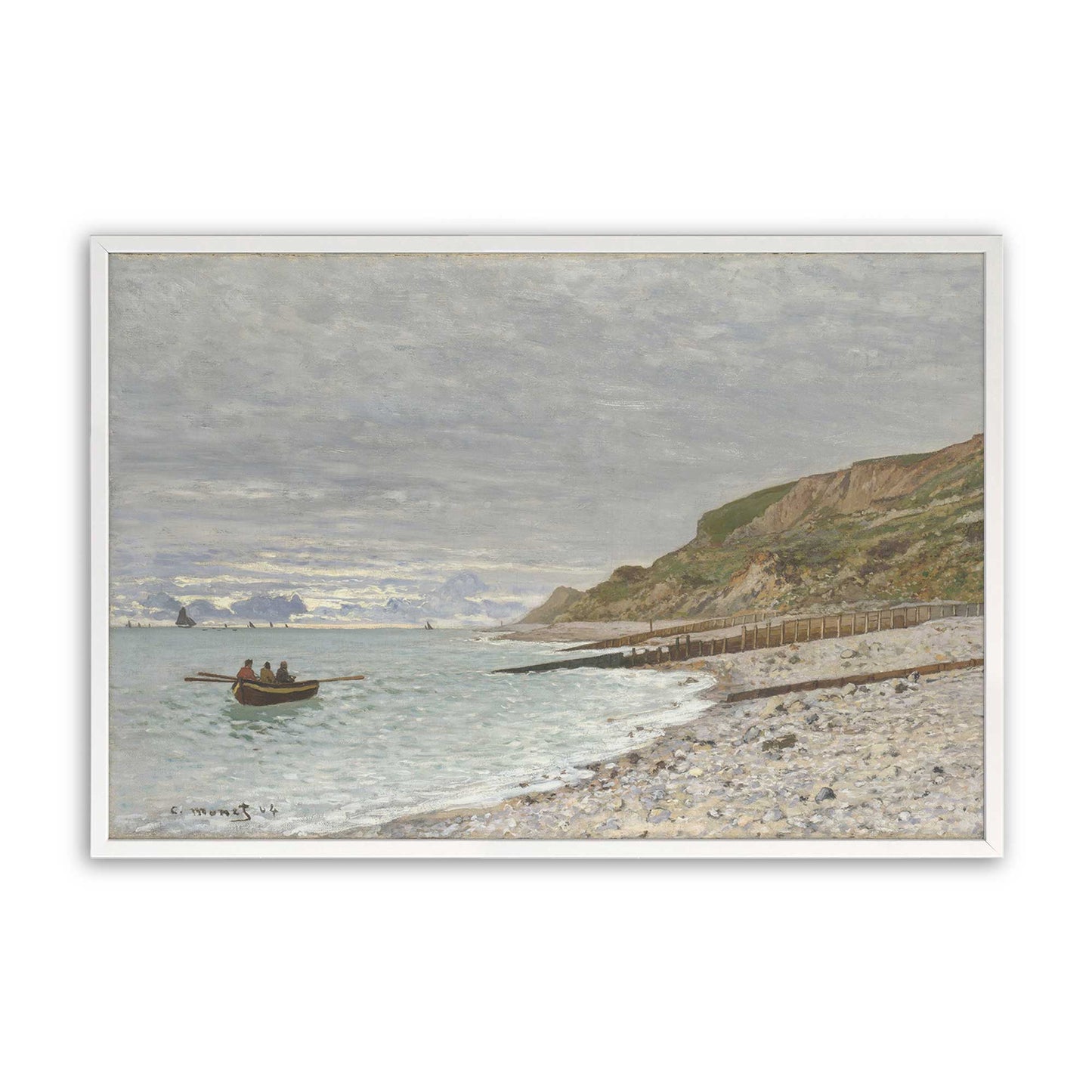 [Color:Opaque White], Picture of art in a Opaque White frame
