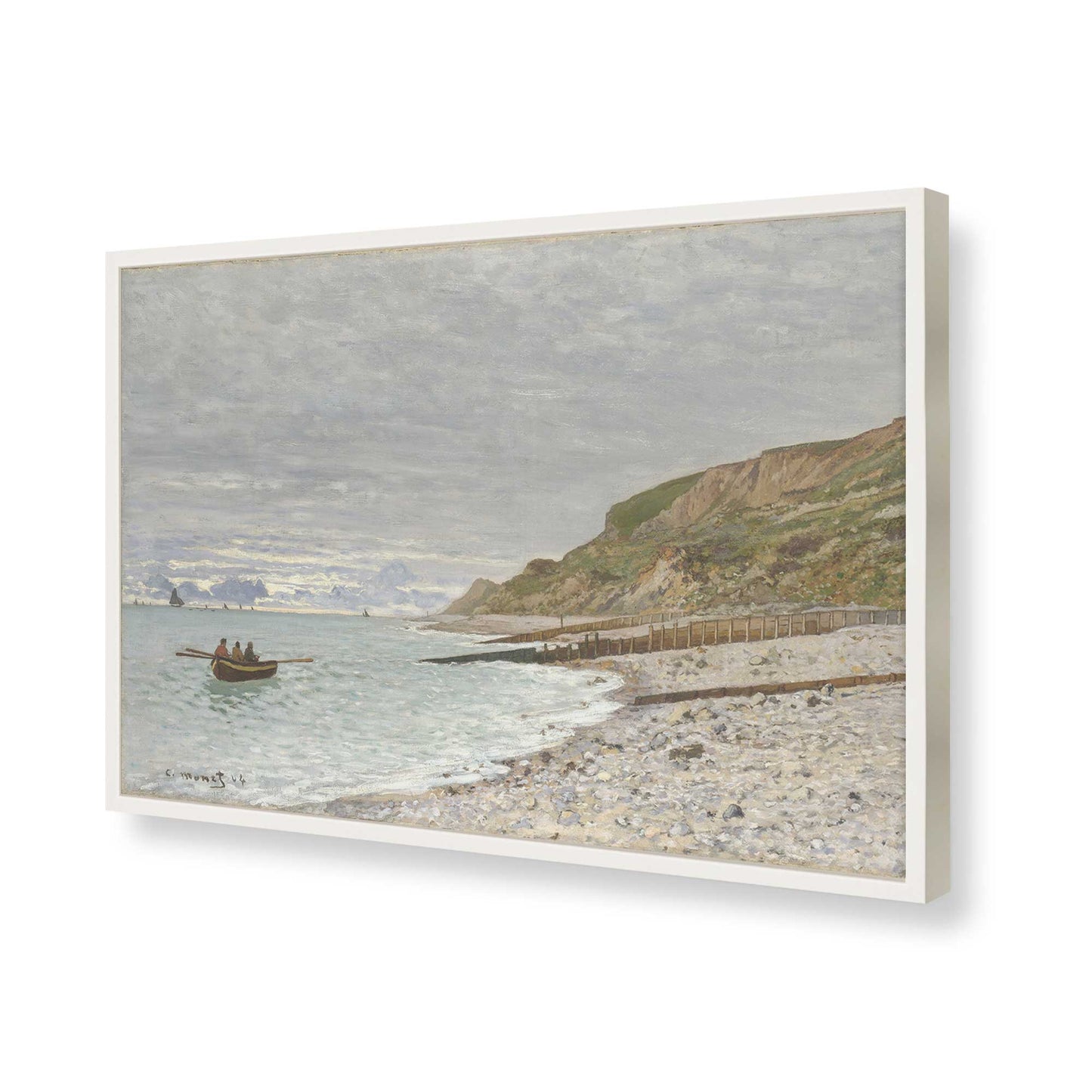 [Color:Opaque White], Picture of art in a Opaque White frame of the corner