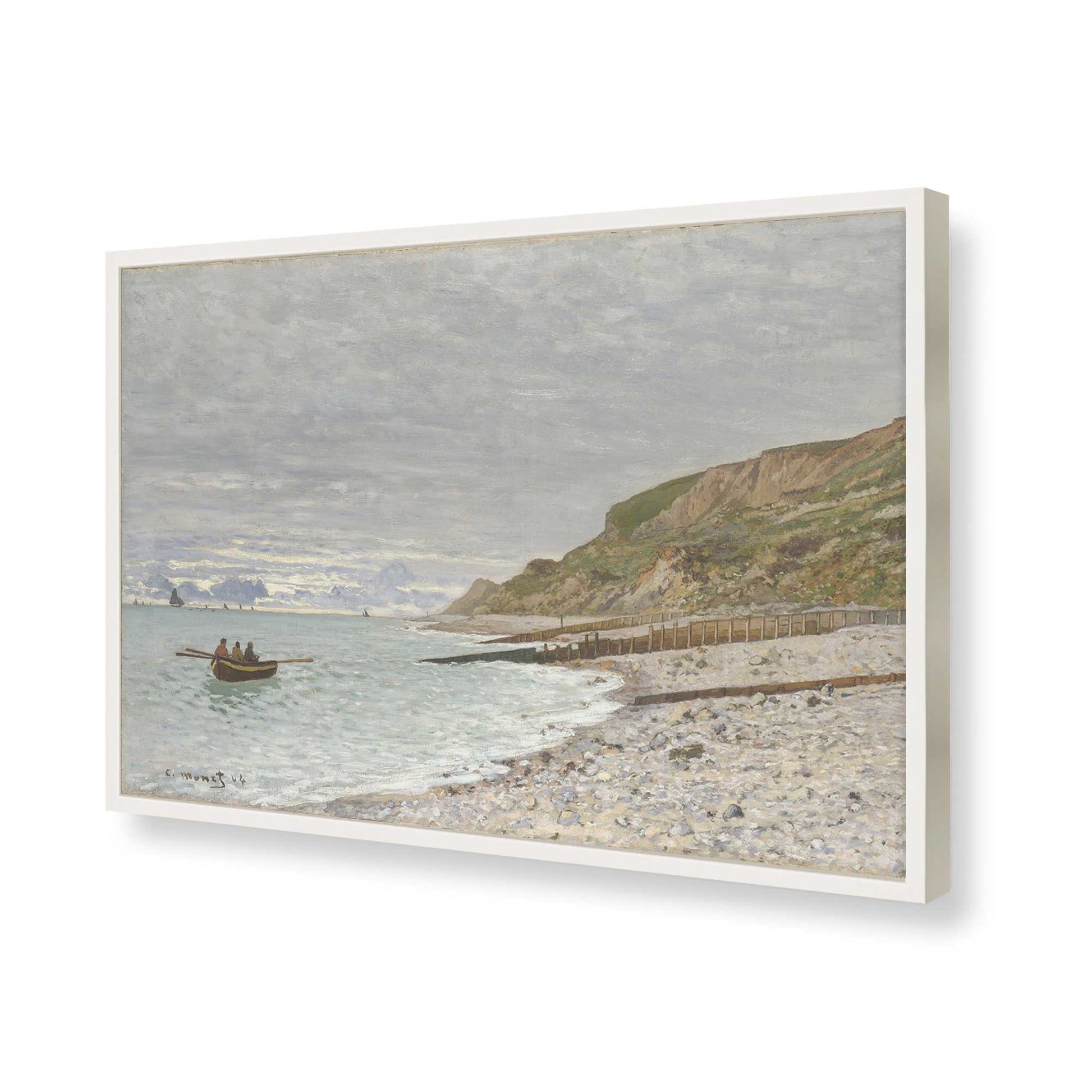 [Color:Opaque White], Picture of art in a Opaque White frame of the corner