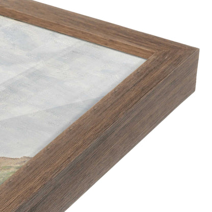 [Color:Walnut], Picture of art in a Walnut frame at an angle