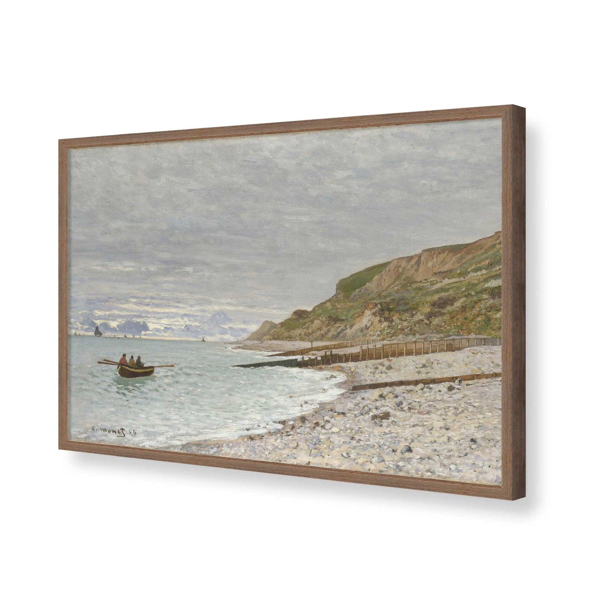 [Color:Walnut], Picture of art in a Walnut frame of the corner