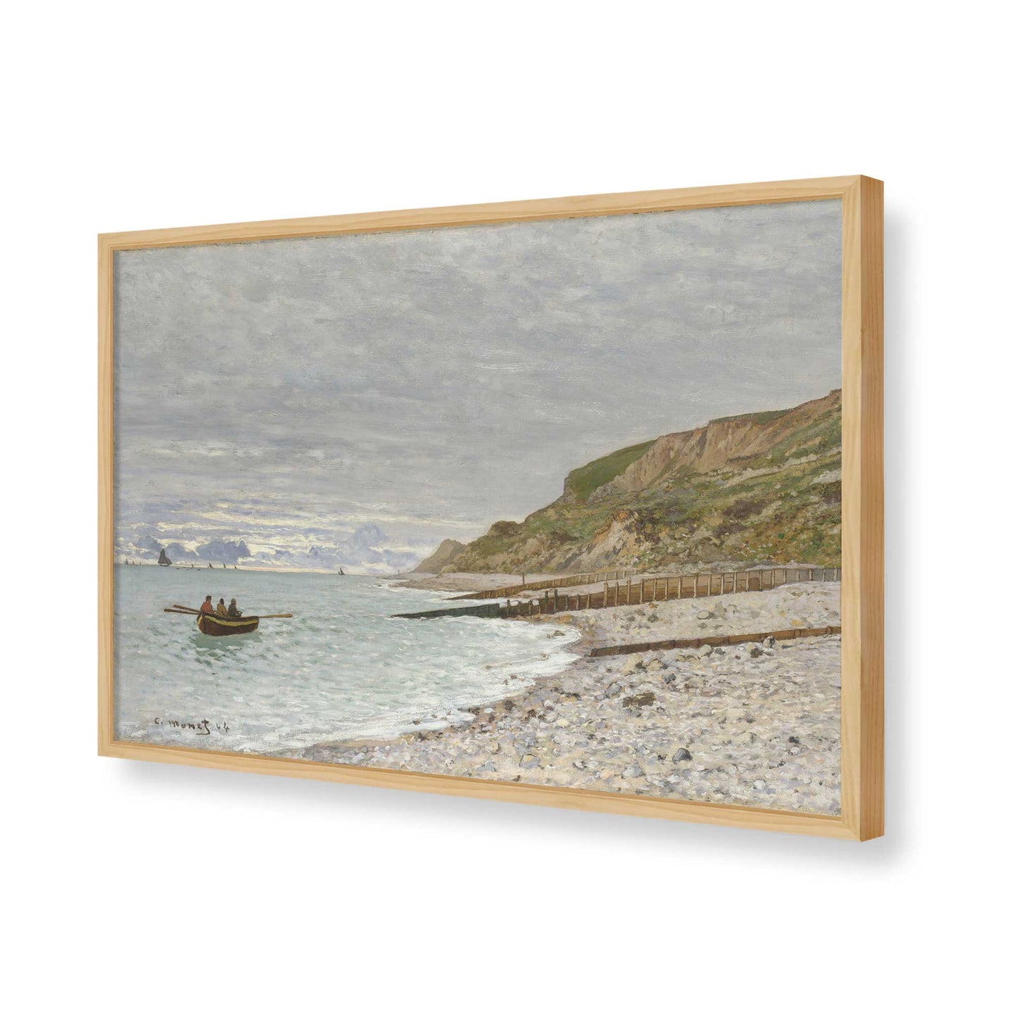 [Color:American Maple], Picture of art in a American Maple frame of the corner