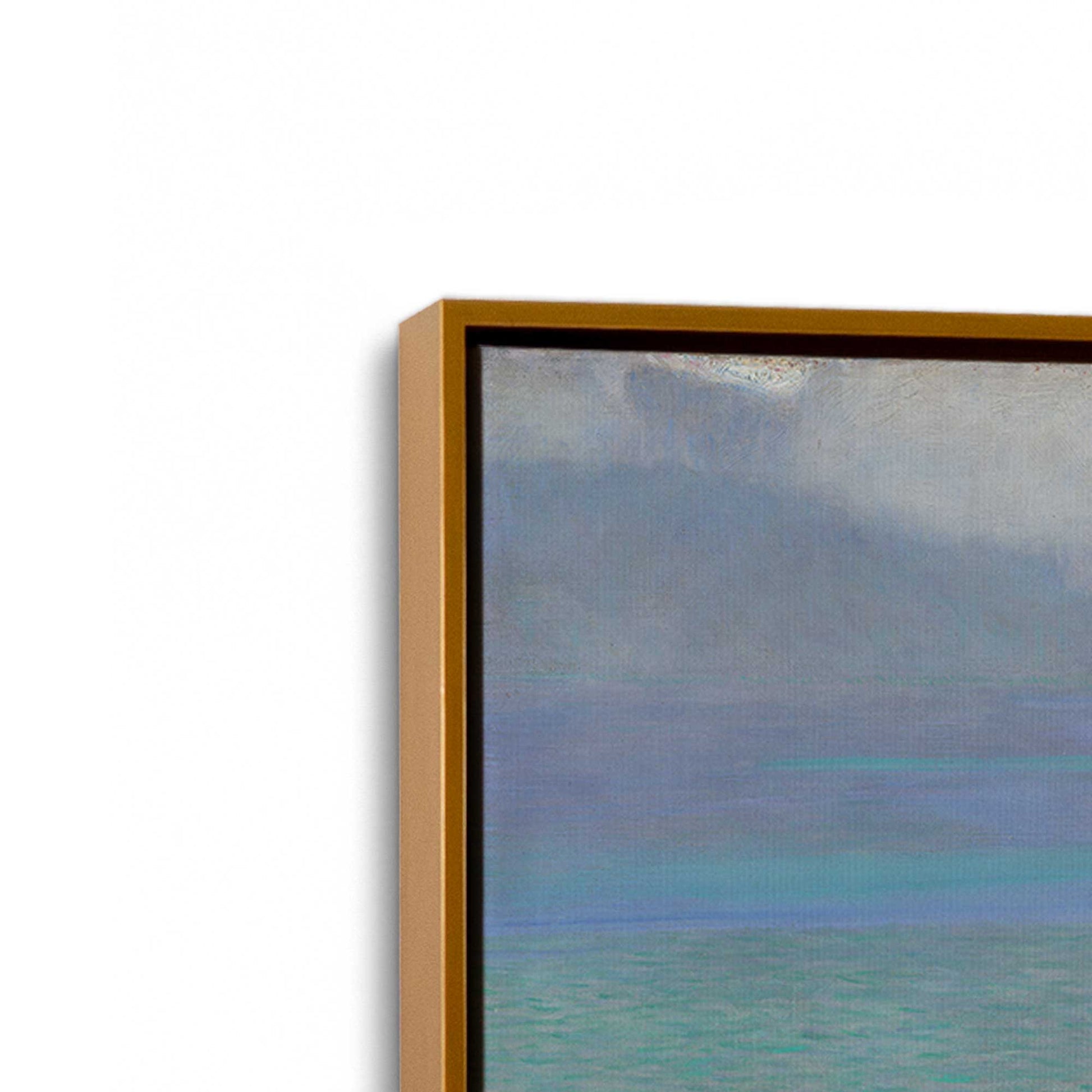 [Color:Polished Gold], Picture of art in a Polished Gold frame at an angle
