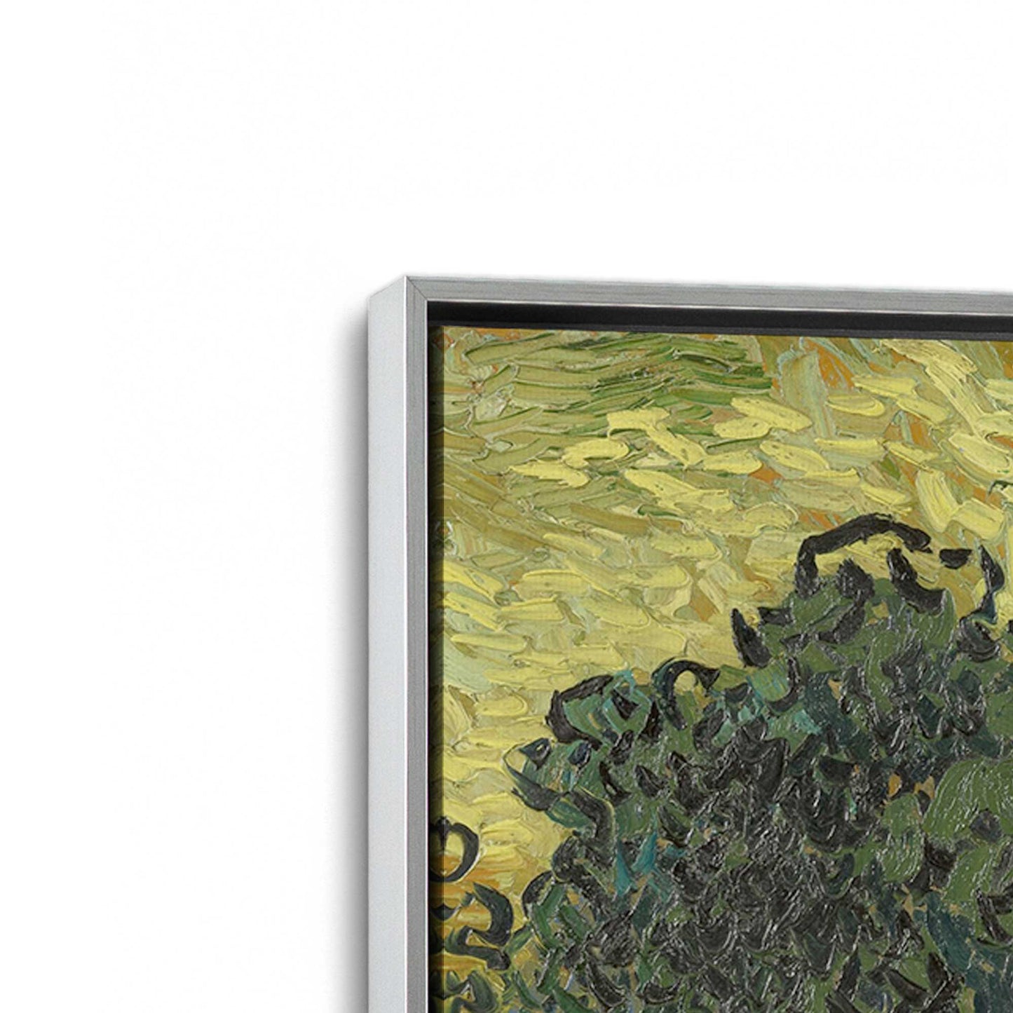 [Color:Polished Chrome], Picture of art in a Polished Chrome frame at an angle