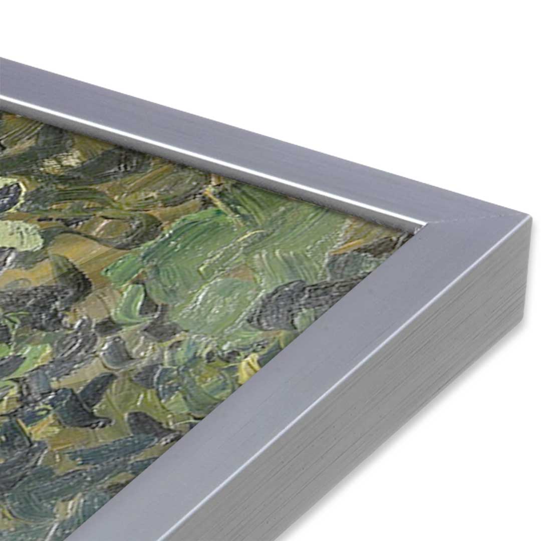[Color:Polished Chrome], Picture of art in a Polished Chrome frame at an angle