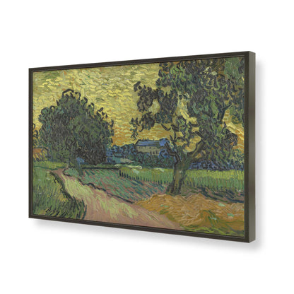 [Color:Satin Black], Picture of art in a Satin Black frame of the corner