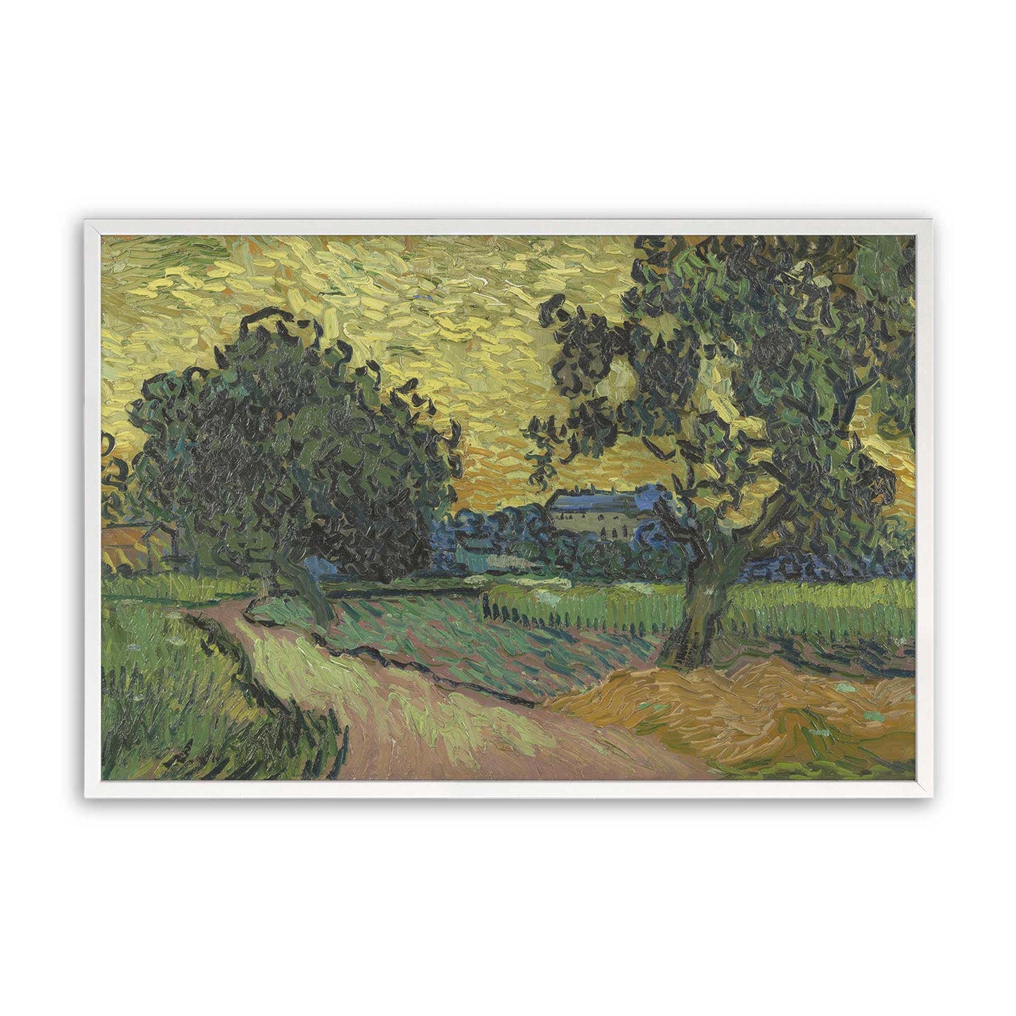 [Color:Opaque White], Picture of art in a Opaque White frame
