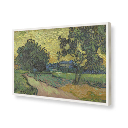 [Color:Opaque White], Picture of art in a Opaque White frame of the corner