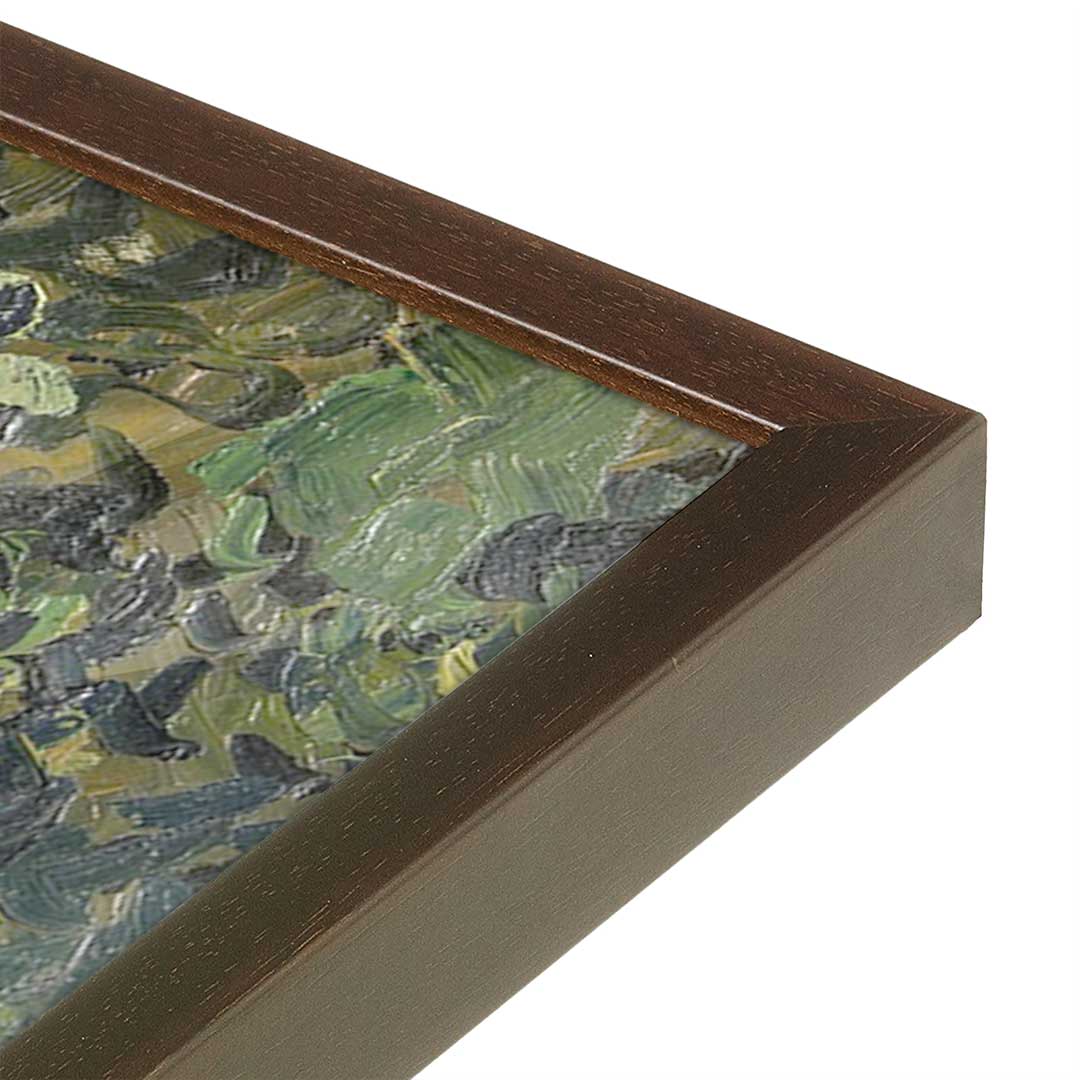 [Color:Belvinder Brown], Picture of art in a Belvinder Brown frame at an angle